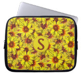Zonnebloem Laptop Hoes Elektronica Zak (Voorkant)