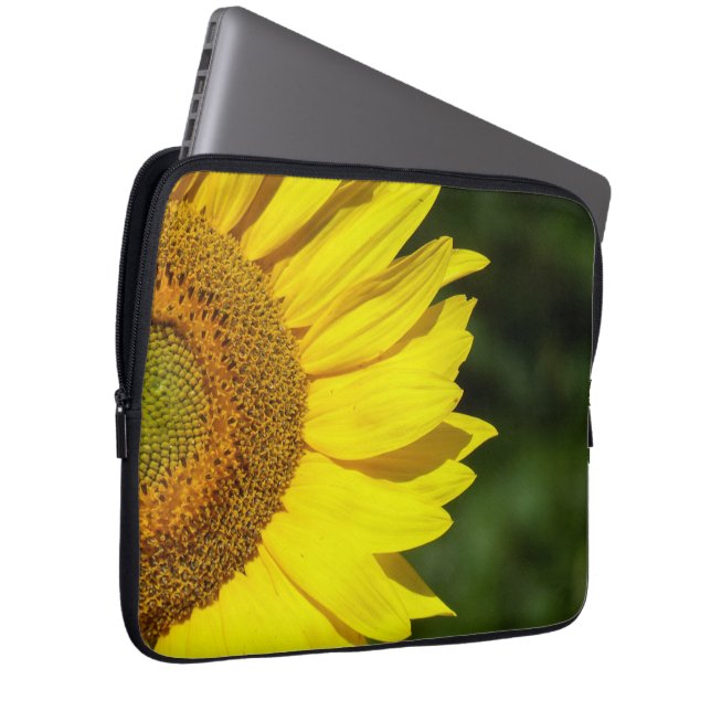 Zonnebloem Laptop Sleeve (Voorkant Rechts)