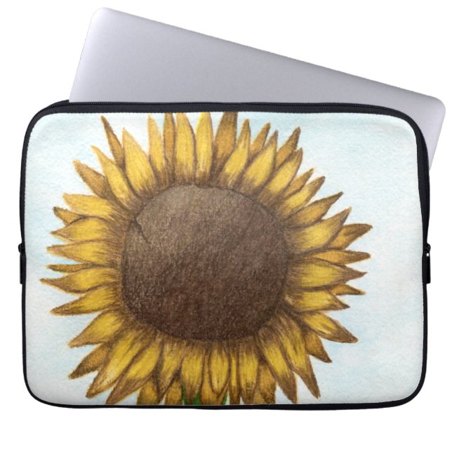  zonnebloem laptop sleeve (Voorkant)