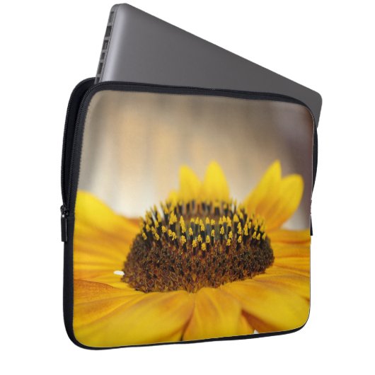 Zonnebloem Laptop Sleeve (Voorkant Rechts)