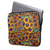 Zonnebloem Laptop Tas (Voorkant Links)