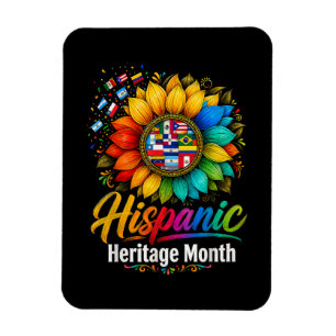 Zonnebloem Latijnse landen Hispanic Heritage Month Magneet