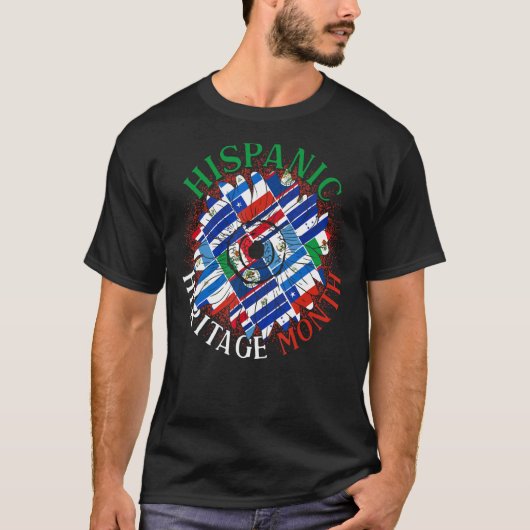 Zonnebloem Latino Pride Hispanic Heritage Maand T-shirt (Voorkant)
