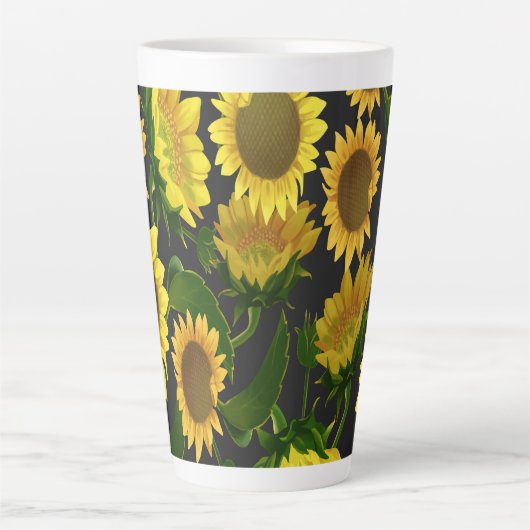 Zonnebloem Latte Mok (Voorkant)