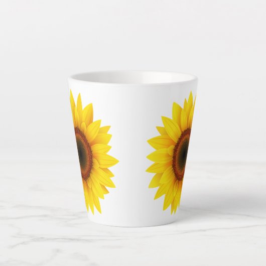 Zonnebloem Latte Mok (Voorkant)