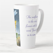 Zonnebloem Latte Mok (Rechterhoek)