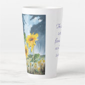 Zonnebloem Latte Mok (Voorkant)