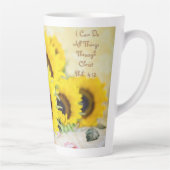 Zonnebloem Latte Mok Filippenzen 4:13 Schrift (Rechts)