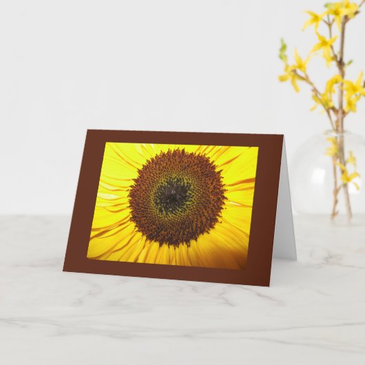 Zonnebloem - leeg van binnen kaart (Gele Bloem)