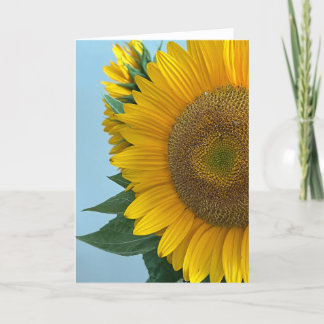 Zonnebloem Lege Notitiekaart