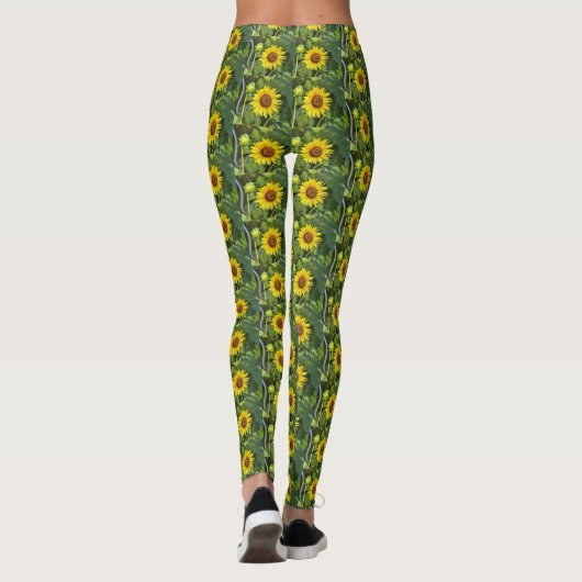 Zonnebloem Leggings (Achterkant)