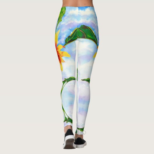 Zonnebloem Leggings (Achterkant)