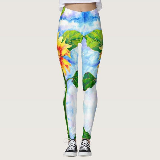 Zonnebloem Leggings (Voorkant)