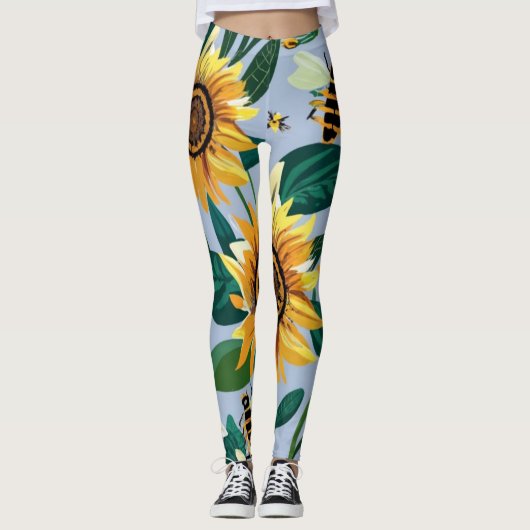 Zonnebloem Leggings (Voorkant)