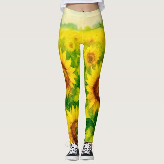 Zonnebloem Leggings (Voorkant)
