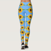 Zonnebloem Leggings Blue Sky (Achterkant)