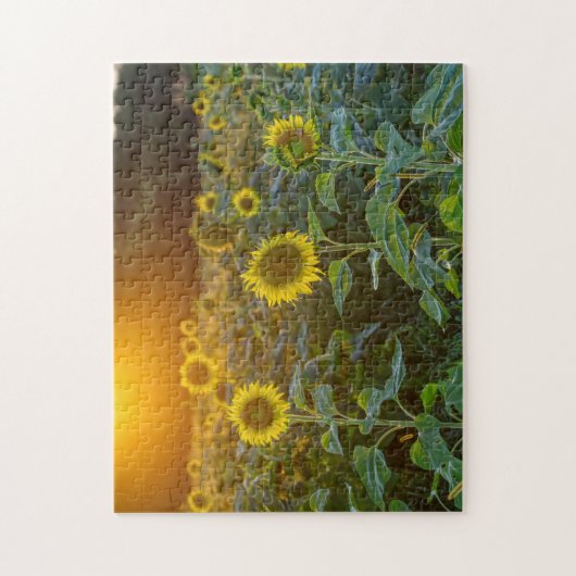 Zonnebloem Legpuzzel (Verticaal)