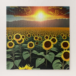 zonnebloem legpuzzel