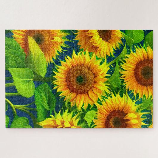 Zonnebloem Legpuzzel (Horizontaal)