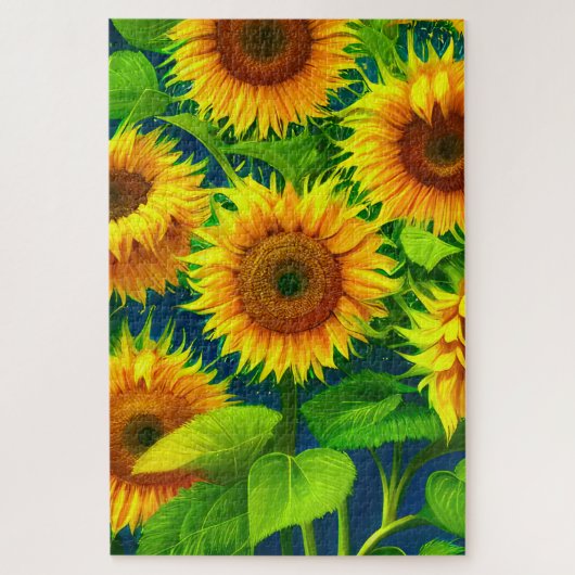 Zonnebloem Legpuzzel (Verticaal)