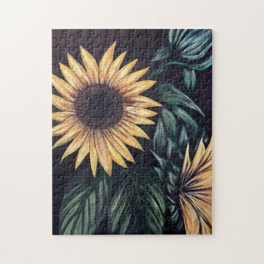 Zonnebloem Legpuzzel (Verticaal)
