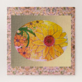 Zonnebloem legpuzzel (Horizontaal)