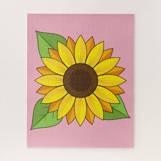 Zonnebloem Legpuzzel (Verticaal)