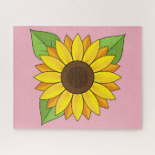 Zonnebloem Legpuzzel (Horizontaal)