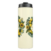 Zonnebloem Lemon Krans Love Design Thermosbeker (Voorkant)