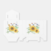 zonnebloem lente bedankdoosjes (Uitgevouwen)