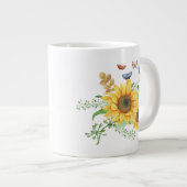 zonnebloem lente grote koffiekop (Voorkant rechts)