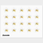 zonnebloem lente ster sticker (Vel)