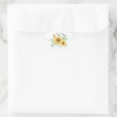 zonnebloem lente ster sticker (Tas)