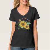 zonnebloem lente t-shirt (Voorkant)