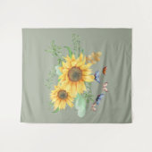 zonnebloem lente wandkleed (Voorkant (horizontaal))