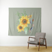 zonnebloem lente wandkleed (In Situ (horizontaal))