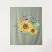zonnebloem lente wandkleed (Voorkant)
