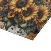 Zonnebloem Leopard Print Snijplank (Hoek)