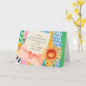 Zonnebloem Lettercode Envelope Moederdag Kaart (Gele Bloem)