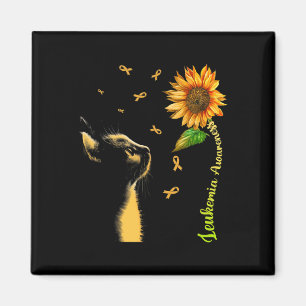 Zonnebloem leukemie bewustzijn magneet