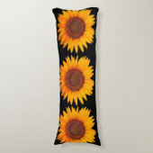 Zonnebloem Lichaamskussen (Voorkant Verticaal)