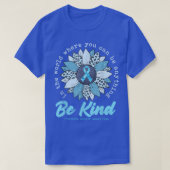 Zonnebloem Licht Blauwe Prostaat Kanker T-shirt (Design voorkant)