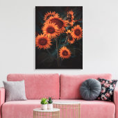 Zonnebloem -  liefdadige Birthday Gift Canvas Afdruk (Insitu (Woonkamer))