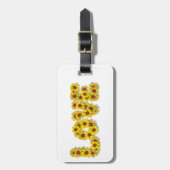 Zonnebloem Liefde Bagage Label (Voorkant verticaal)
