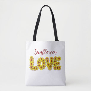 Zonnebloem Liefde Boodschappentas Tote Bag