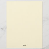 Zonnebloem Liefde Briefpapier Briefhoofd (Achterkant)