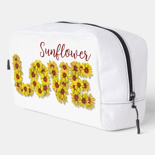Zonnebloem Liefde Cosmetische Tas (Rechterhoek)