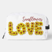 Zonnebloem Liefde Cosmetische Tas (Achterkant)