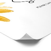 Zonnebloem Liefde is zoet neem een traktatie Poste Poster (Hoek)