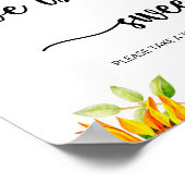 Zonnebloem Liefde is zoete poster (Hoek)